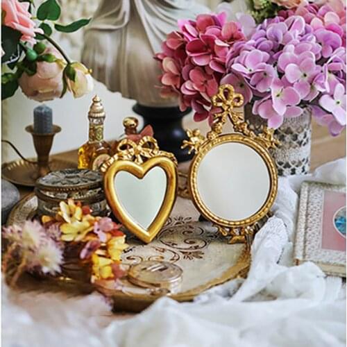 Vintage French Bow Angel Wall Decorative Mirror зеркало косметическое European Photography Collection Plate Makeup Mirrors