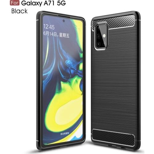 Wolfsay Anti-knock Case For Samsung Galaxy A71 5G Case Soft TPU Brushed Case For Samsung Galaxy A71 2020 A716 Phone Fundas Coque