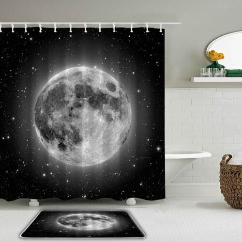 Beautiful starry sky dream moon art shower curtain waterproof bathroom decoration home furnishing