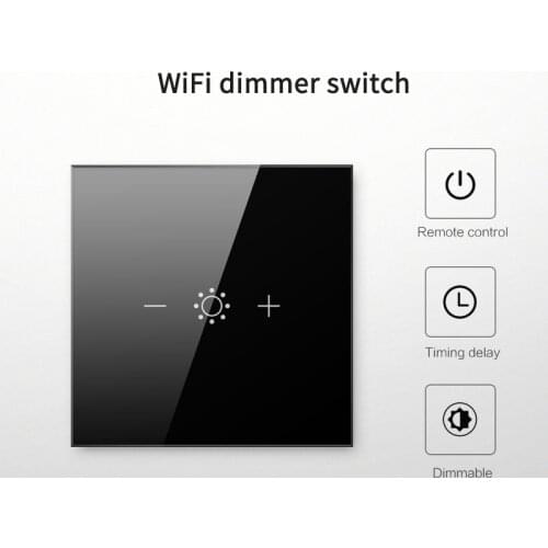 1Pcs WiFi Dimmer Switch Smart Light Touch Switch Dimming Compatible With Alexa Google Home Dimmable 100V 220V US/EU Dropshipping