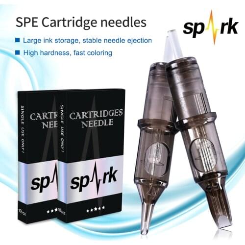 10pcs Magpie SPARK Cartridge Tattoo Needles Disposable Sterilized Safety Tattoo Needle for Cartridge Machines Grips