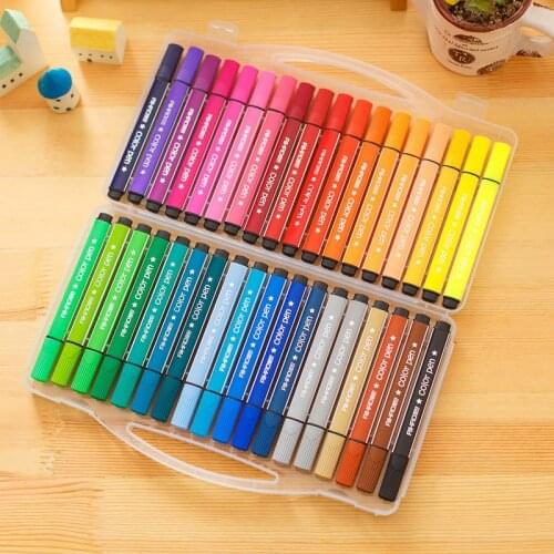 36Color pen art marker drawing set colors children watercolor pen safe non-toxic water washing graffiti health and environmental