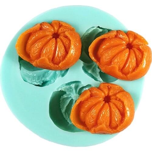 3D Orange Silicone Soap Molds Candle Molds Peonies Clay Mould Cake Decorating Silicone Jello Sugar Chocolate Fondant Molds