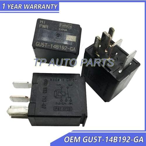 5 Pieces Auto Relay OEM GU5T-14B192-GA GU5T14B192GA Compatible With Ford