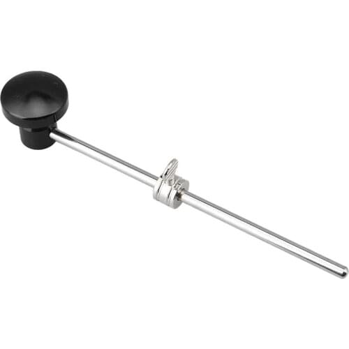 Bass Drum Beater Kick Aluminum Drum Foot Pedal Beater with Silicone Head for Drum Part Percussion Instrument (Black)