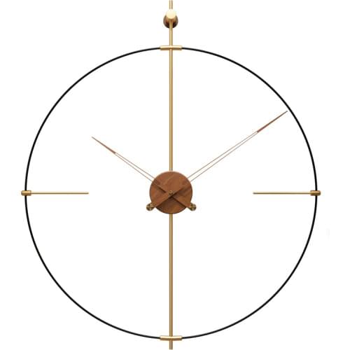 Large Luxury Wall Clock Wood Metal Modern Silent Watch Nordic Gold Wall Clocks Home Decor Living Room Home Decoration Gift Ideas
