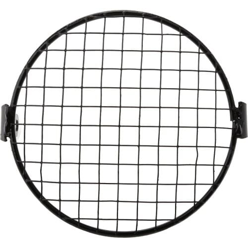 Black Motorcycle Lamp Square Net Cover Square Net Mask Headlight Cover