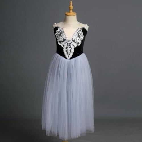 Long Ballet Tutu For Girls Children Romantic Tutus Ballet Dance Costume Tutu Danse Classique Performance Ballerina Dress Kids