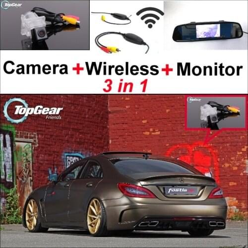 For Mercedes Benz CL MB W216 / CLS W218 Special WiFi Camera + Wireless Receiver + Mirror Screen 3in1 Backup Parking System