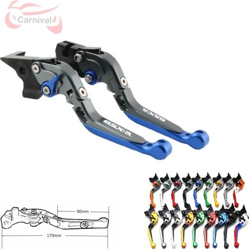 For SUZUKI GSXR GSX-R 600 750 1000 K1 K2 K3 K4 K5 K6 K7 K8 K9 Motorcycle Accessories CNC Adjustable Folding Brake Clutch Levers