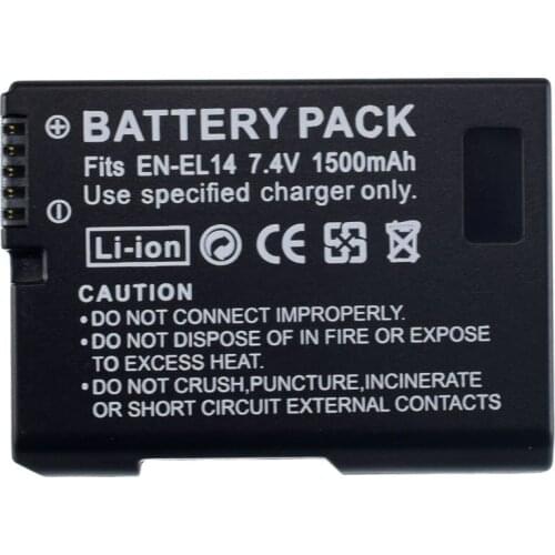 EN-EL14 MH-24 battery For Nikon D5100 D3100 P7100 D3200 D5200 D5300 D5500 D5600 EN-EL14A Camera