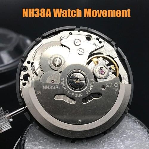 NH38A Watch Movement Japan Original Clock Mechanism Automatic High Accuracy Mechanical Self-winding Movement 24 Jewels Brand New