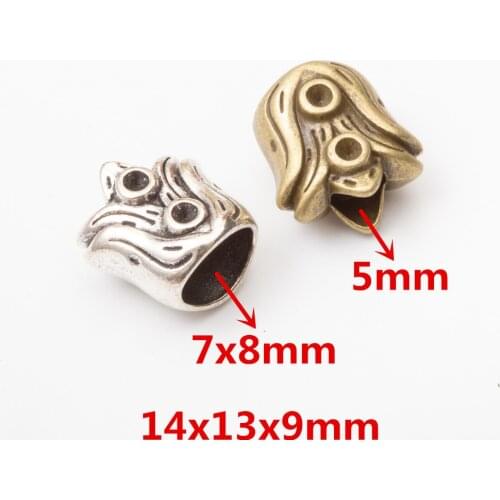 15PCS Fashion jewelry Metal enamel flower shape beads charms for jewelry making 5903