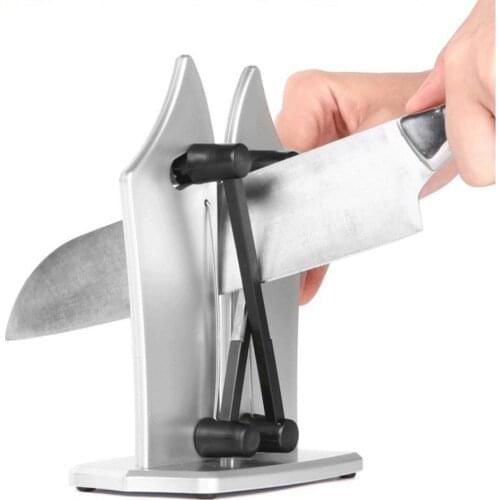 Knife Sharpener Sharp Professional Knife Sharpener Knife Sharpening Stone Silver Durable Multi-function Kitchen Tools