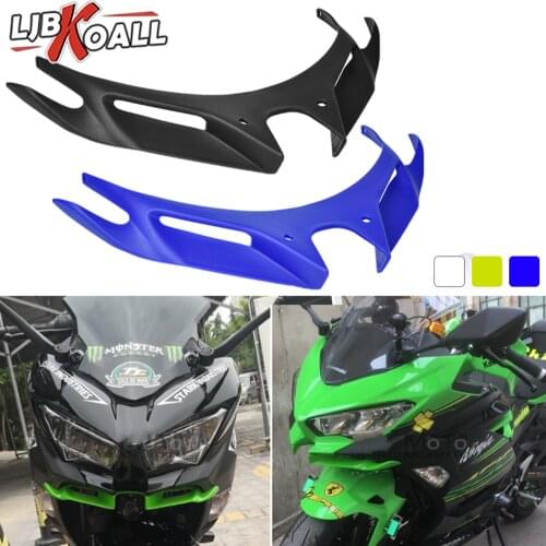 Motorcycle Front Fairing Aerodynamic Wingtips Protective Cover Front Lower Cover for KAWASAKI NINJA 250 NINJA 400 Ninja 250/400