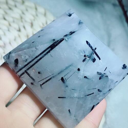 Black tourmaline pyramid