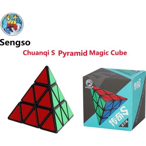 Sengso Chuanqi S Pyramid Magic Cube 3x3 Professional Puzzle Adults Antistress Cubes Educational Games For Kids Mini Smooth Toy