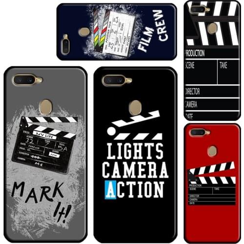 Film Movie maker Clapperboard Take For OPPO A53 A31 A5 A9 2020 A15 A91 A83 A3S A5S A1K Find X3 Pro F5 F7 A52 A72 Phone Case