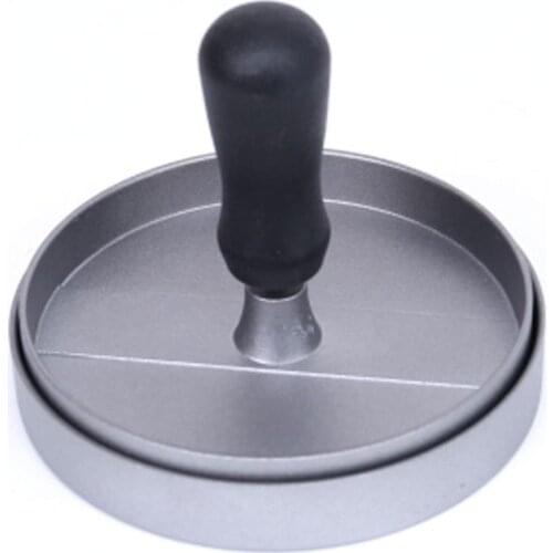 Patty Makers Manual Hamburger Beef Meat Round Aluminium Burger Presser Silver Kitchen Tools Aluminum 1PC Non-Stick Kitchen Tool