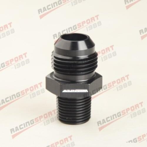 AN10 -10 AN 10AN to 3/8'' NPT Straight Adapter Adaptor Fitting black