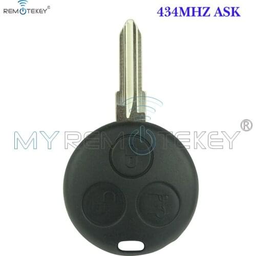 Remtekey 3 button 434Mhz ask model car remote key for Mercedes Fortwo ROADSTER smart key 2001 2002 2003 2004 2005 2006
