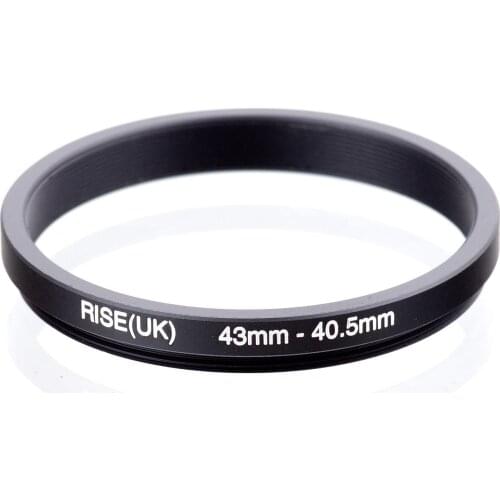 RISE(UK) 43-40.5 MM 43MM-40.5 MM 43 to 40.5 Step Down Ring Filter Adapter