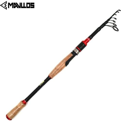Mavllos Ultralight Rock Casting Fishing Rod M Hardness 1.95M 2.1M 2.4M 2.7M Lure Weight 3/8-4/3oz Carbon Fishing Telescopic Rod