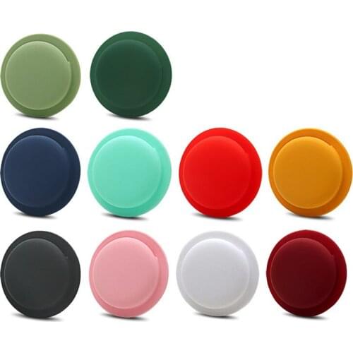 500pcs/lot For Airtags Tracker Silicone Case Anti-lost Protective Sleeve Back Adhesive Mount Soft Cover Protector For Airtags