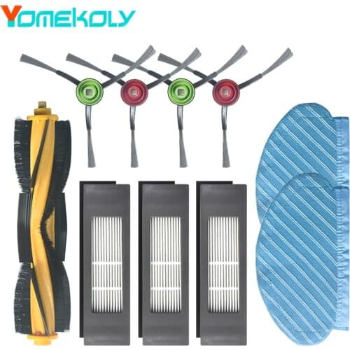 For Ecovacs T5 Robot Vacuum Cleaner Main Brush Side Brush HEPA Filter Mop Cloth Replacement High-quality Durable Accessories