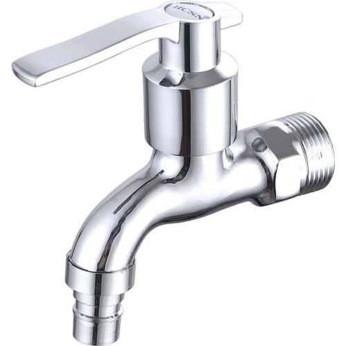 G3/4" Water Inlet Zinc Alloy Washing Machine Bathroom Faucet Crane Washing Machine Single Handle Plumbing Mixers