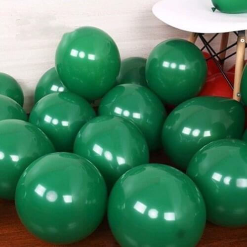 Dark green balloon 30pcs/lot 5/10/12inch round latex balloons birthday party decorations adult helium baloons wedding supplies