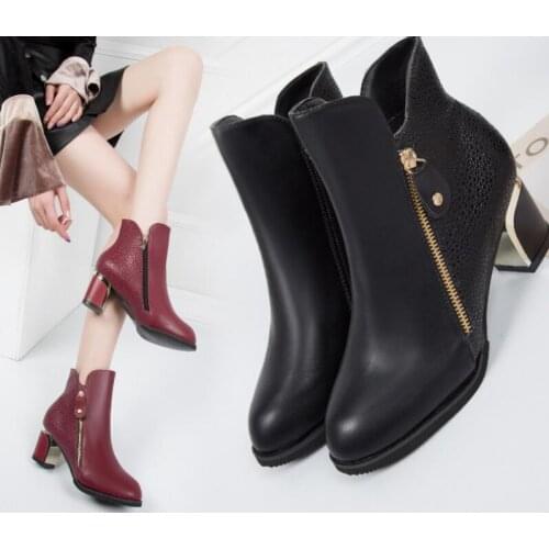 New Ladies fashion sexy high-heeled elegant shose cancise pumps winter comfortable longer size spring autumn women boots shoes