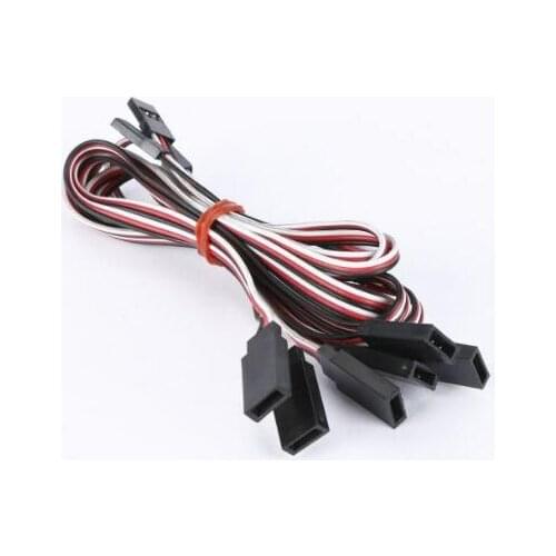 Rudder Line Rc Extension Cord / Futaba Model Connection Line Jr Male To Female Servo White Red Black