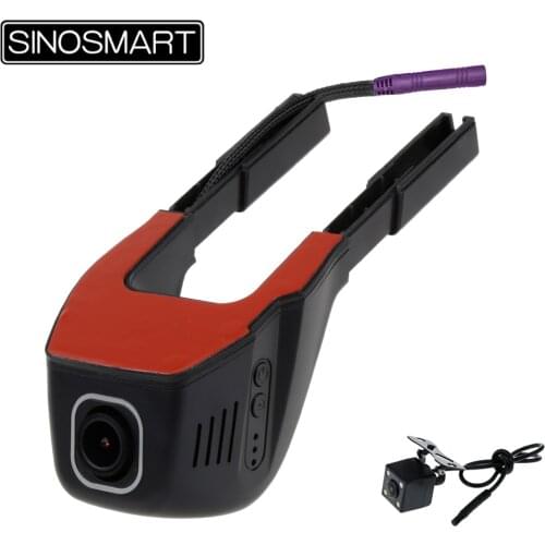 SINOSMART Novatek 96672 Universal Wifi DVR for Volkswagen/Honda/Mazda/Mitsubishi/Opel/Hyundai/Kia App Control SONY IMX323