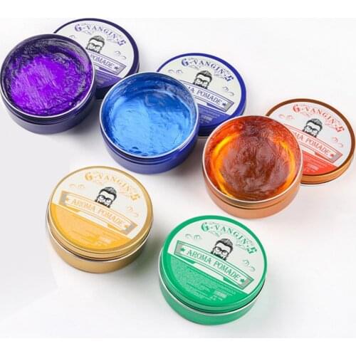 150g Water Soluble Hair Styling Wax Colorful Pomade Men Hair Strong Style Restoring Wax Hairdressing Styling Tool