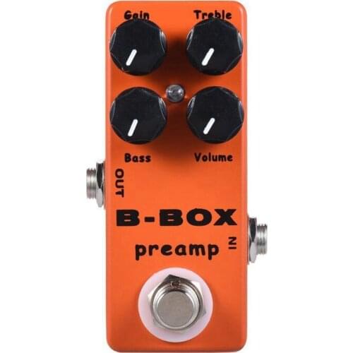 XSXS--MOSKY B-Box Electric Guitar Preamp Overdrive Effect Pedal Full Metal Shell True Bypass