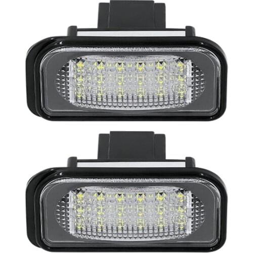2Pcs LED Car License Plate Light Number Lights For Merceds Benz C-class W203 Limousine Sedan 01-07 SL-class R230 CLD-class W209