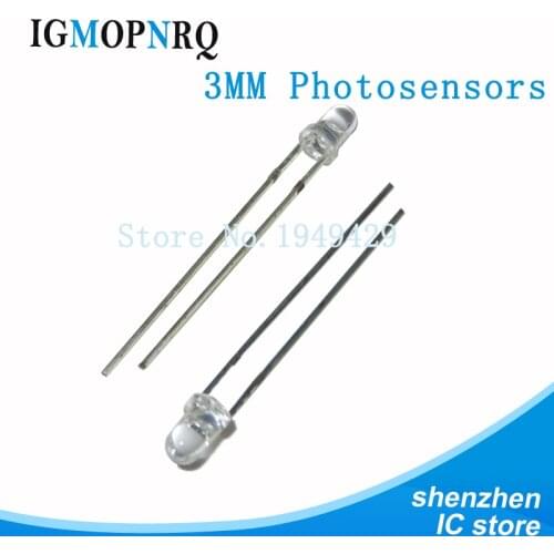 20pcs 3MM Photodiode Photoreceptor Tube Photoreceptor Diode Photosensitive Sensor