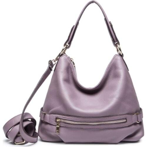 Hobo Bag Genuine Leather New Elegant Luxury Brand Shoulder Messenger bag for women 2019