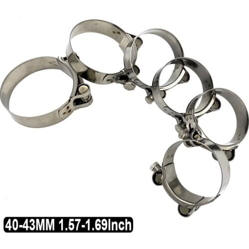 40-43MM 1.57-1.69 Inch Motorcycle Muffler Silencer Exhaust Pipe Attaching Clamp Clip Hoop Mounting Kits motocross accessories