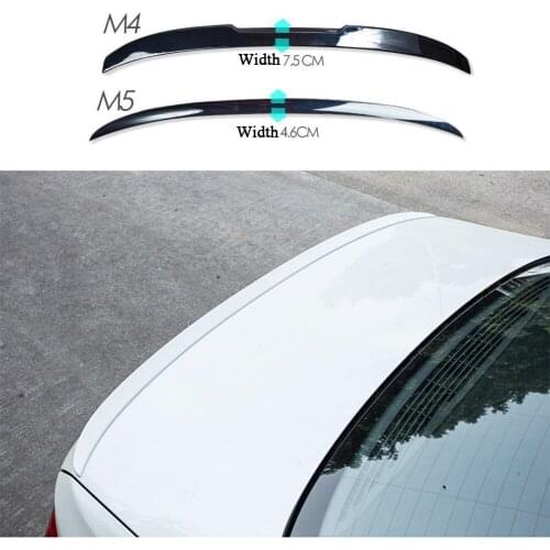 Car M4 M5 Style Fits For BMW 5 Series G30 G38 2017-2018 ABS Rear Trunk Spoiler Wing Lip Carbon Fiber