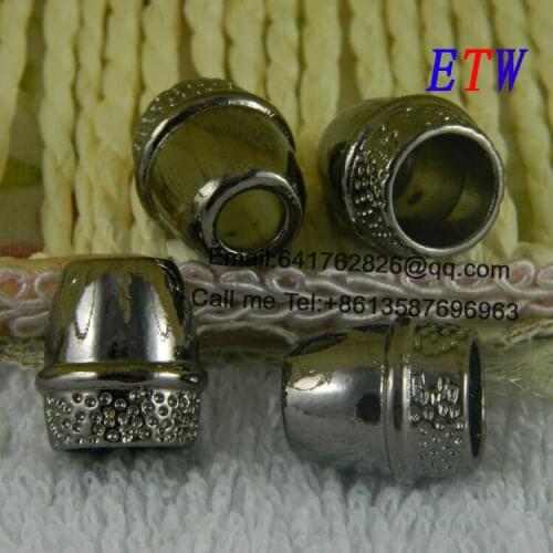 Free shipping Classics Metal Cord End,DIY Plating Black Nickel 50 pcs Ornament for hat garment and bag, wholesale and retail