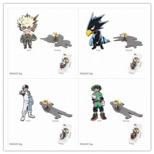 My Hero Academia Fashion Anime Brooches Decoration Pin Cartoon Brooch Badge Bag Pins Unisex Jewelry Gifts New