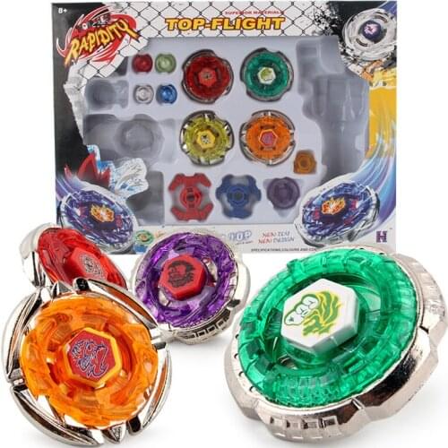 Bayblade 4 Set Bayblade Metal Fusion 4D Launcher Spinning Top Set Kids Game Toys Children Christmas Toys Gift YH1241