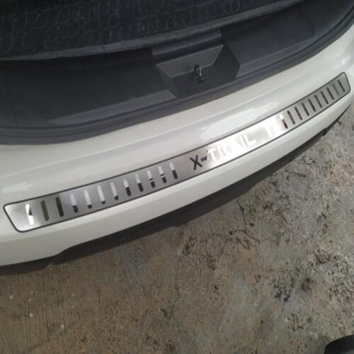 For Nissan X-Trail X Trail T32 2014-2017 2018 2019 Ultrathin Stainless Rear Bumper Protector Sill Exterior Guard Pedal