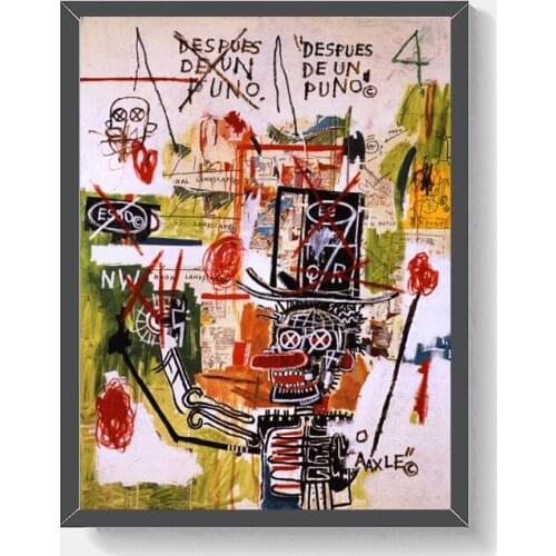 Jean Michel After Puno Canvas Painting Print Bedroom Home Decor Modern Wall Art Oil Painting Poster Picture Framework