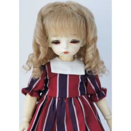 JD178 6-7inch 16-18cm Sauvage Roll Mohair Doll wigs 1/6 YOSD Fashion curly BJD Hair