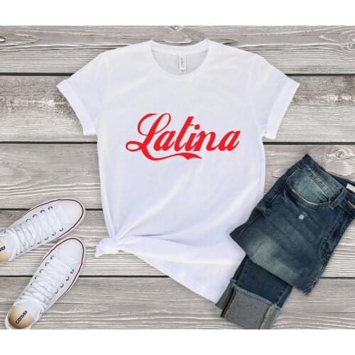 Latina red Print Women Tshirts Cotton Casual Funny t Shirt For Lady Top Tee Hipster Drop Ship P417