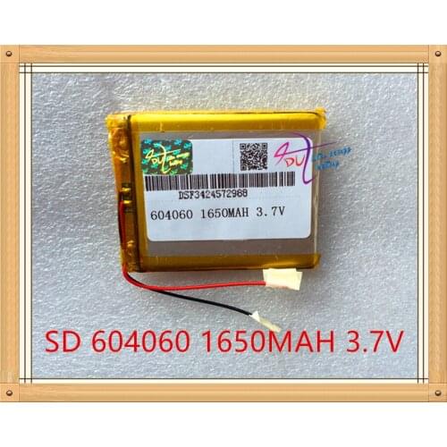 Liter energy battery 3.7V lithium polymer battery 604060 064060 1650mAh GPS card mobile phone battery box