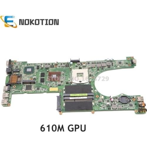 NOKOTION Laptop motherboard For ASUS U31SG U31SD X35S MAIN BOARD HM65 DDR3 Gefore 610M GPU 60-NY5MB1000-A02 69N0MPM10A02